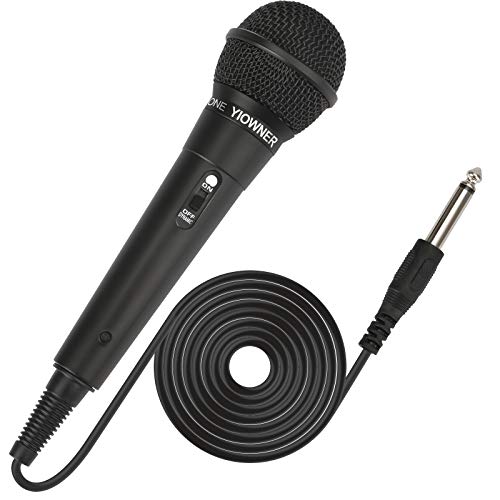Wired Microphone, Karaoke Handheld Microphone for Singing, Mic Karaoke with 2.5m Cable, Vocal Dynamic Mic for Speaker, AMP, Mixer, DVD