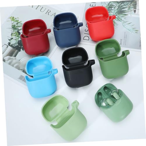 DOITOOL Silicone Earphone Cover Compatible with Jbl Tunetws Impact Resistant Scratch Durable Protection Convenient Charging Access Red - color: Red