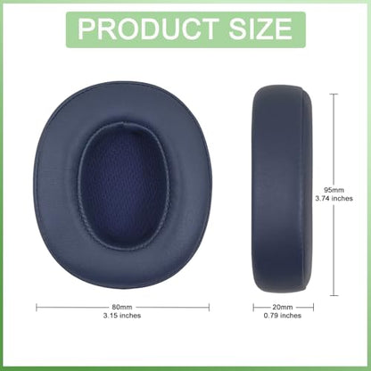 Replacement Earpads for Skullcandy Crusher EVO Headphones,Compatibel Crusher EVO Replacement Ear Pads,Upgraded Ear Covers with Soft Protein Leather,Optimized Noise Isolation Memory Foam (Dark Blue) - color: Dark Blue