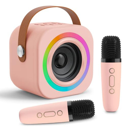 Mini Karaoke Machine for Kids, Birthday Gifts Toys for Girls Ages 3-12 - color: pink
