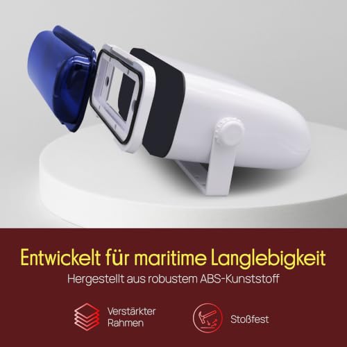 Pyle Durable Universal Marine Stereo Cover - Water Resistant Boat Radio Protector Shield with Flip-up Door & Neoprene Gasket - Compatible with Dual Shaft & DIN Style Stereos - Pyle PLMRCW3