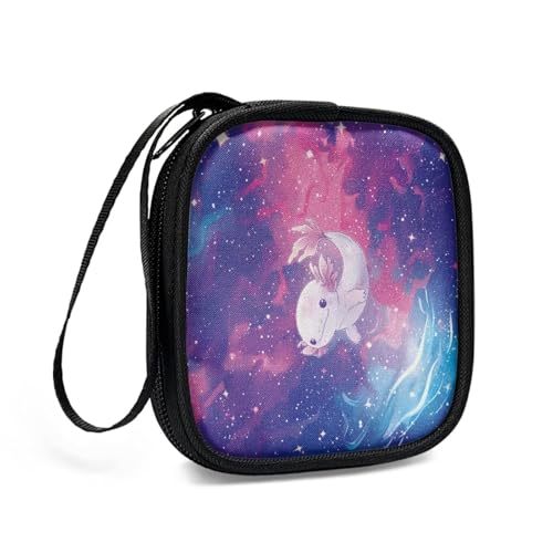 Earbud Case Earphone Travel Case Holder Headphone Small Zipper Pouch Compatible with Flash Drive, SD Cards, USB Charger Cable - Newt - color: Newt