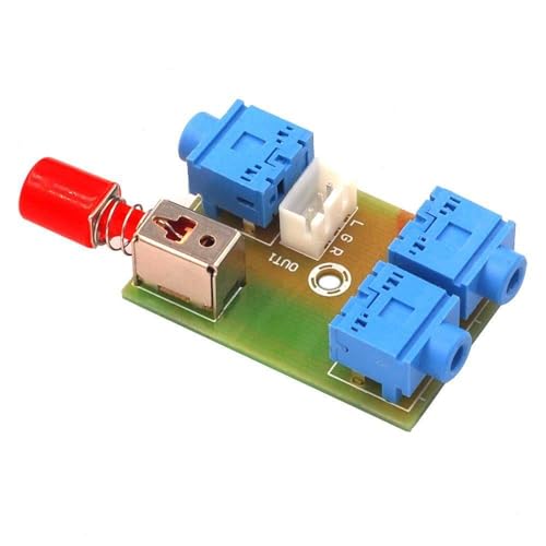 XH-M371 Audio Switching Module 3.5 Audio 2 into 1 Out Switch Switch Board Audio Socket Switch DIY Electronic PCB Board