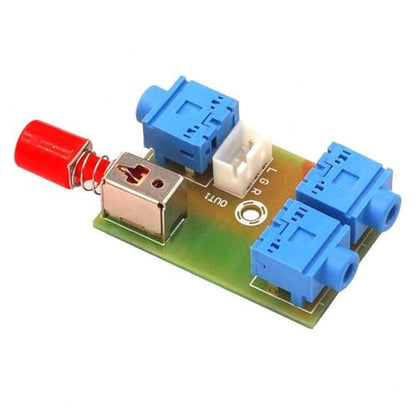 XH-M371 Audio Switching Module 3.5 Audio 2 into 1 Out Switch Switch Board Audio Socket Switch DIY Electronic PCB Board