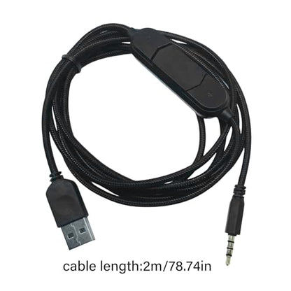USB Sound Card 3.5mm Auxes Headphone Cable with Inlines Volumes Control and Microphones Mute Switches for PC Gaming Mobi