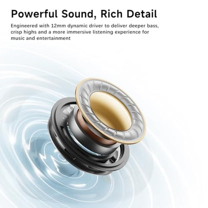 Wireless Ear Buds,Bluetooth Headphones with ENC Noise Cancelling,50H Playtime Earphones with LED Power Display,IPX4 Waterproof in-Ear Earbuds for Sports/Workout,Smartphone Laptop(Silver Gray) - color: Silver Gray
