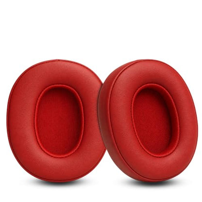 Replacement Ear Pads for Skullcandy Crusher Wireless ANC/Evo/540, Hesh3/ANC/Evo, Venue ANC Over-Ear Headphones, Protein Leather Cushions with Memory Foam, Red - color: Red