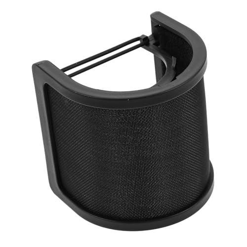Abaodam U-shaped Double Layer Microphone Windscreen Shield for Professional Studio Recording Noise Reduction Easy to Clean Versatile for Live Streaming and Voice Recognition