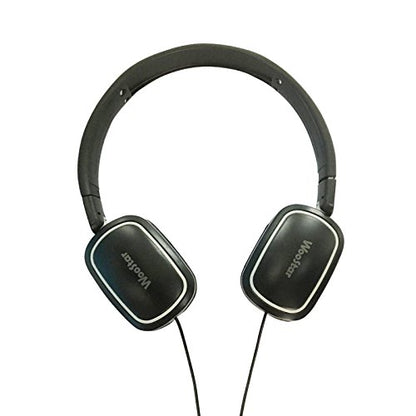 Woostar On Ear Headphones with Mic, Corded Headphones Wired Headsets with Microphone for Cell Phone, Tablet, PC, Laptop, MP3 / MP4 (Black)