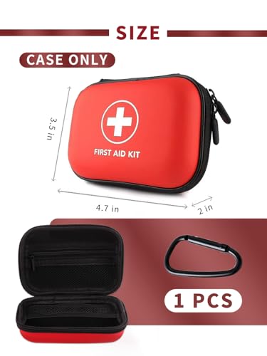 Red Hard Shell Storage Case for 2 Neffy Epinephrine Nasal Sprays or auvi q auto-Injectors