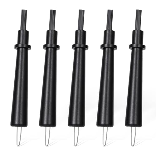 5 Pieces Hearing Aid Cleaning Tools - Hearing Aid Cleaning Brush with Wax Loop Essential Accessories for Earbuds