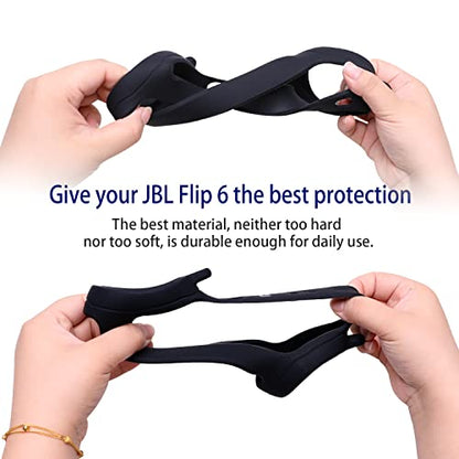LTGEM Case for JBL Flip 6 Portable Waterproof Speaker - color: Flip 6 case Black, style: for JBL Flip 6