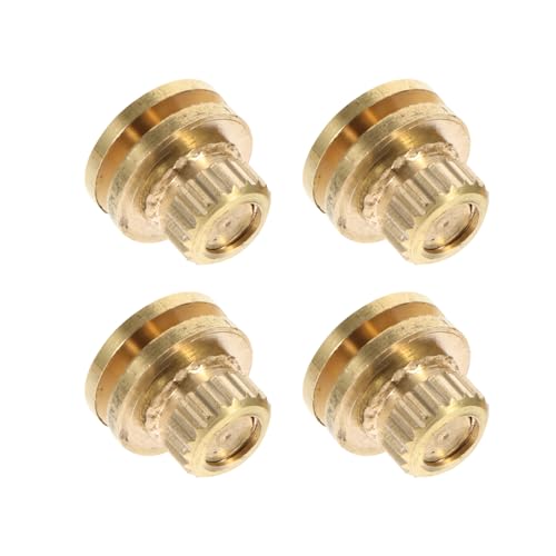 MERRYHAPY 4pcs Pure Copper Speaker Spikes for Turntable Base Isolation Speaker Pads for Studio Monitors Vibration Reduction