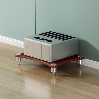 Stereo cabinet,audio rack,av media stand,stereo stand,audio stand,av cabinet,stereo racks and stands,media rack,hifi rack,audio rack cabinet,stereo rack,audio cabinet,audio-video shelving,av rack(1-la - color: 1-layer, size: Walnut color