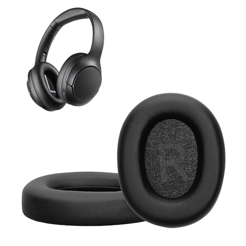 kwmobile Ear Pads Compatible with TOZO HT3 / HT2 Earpads - 2X Replacement for Headphones - Black