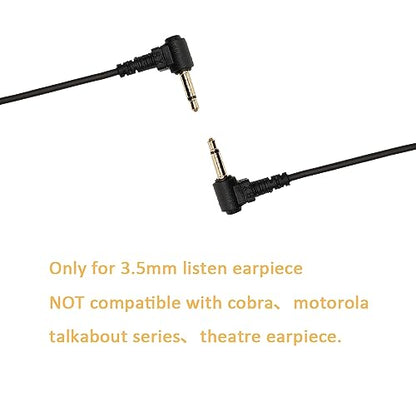 3.5mm Law Enforcement Headset Compatible with Kenwood Motorola Mic 2PCS