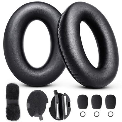 Renew A20 Ear Pads Replacement Kit, Ear Cushion Headband Microphone Cover | Refresh Kit with Windscreen Pad for Bose Aviation A20 Headset (Black)