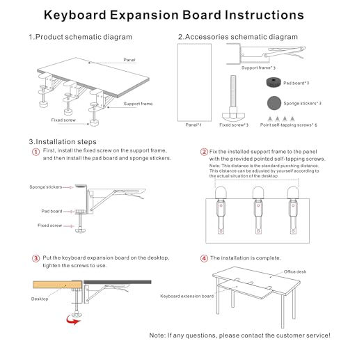 Desk Extender 24‘’ x 12 Inch Foldable Table Extension Folding Wall Table Keyboard Extender for Desk Clamp-on Shelf for Dorm Bunk, Office, Kitchen Bar, RV Countertop, Laundry Room (Black) - color: Black