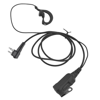2 pin G Shape earpiece with mic cls1110 walkie talkie radio headset bpr 40 ear piece surveillance Cable for motorola cls 1110 1410 r2 cp 100d 200d 200 100 185 dlr 1020 1060 dtr 550 rdm2070d