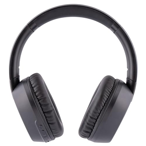 PDBEAM Wireless Foldable Bluetooth Over Ear Headphones with Mic, Micro SD Card Playback, 25H Playtime, 120H Standby, FM Radio, Lightweight for Travel, Work, Gym or Yoga - color: Black