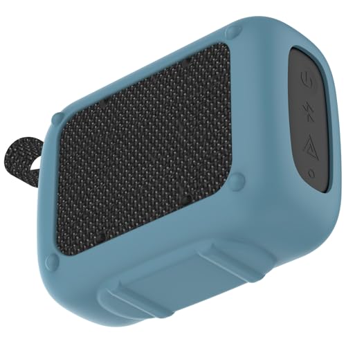 2Pack Silicone Case Compatible with JBL GO5 Bluetooth Speaker Shockproof Protective Cover, Soft Anti-Scratch Sleeve (Black/Blue) - color: Black/Blue