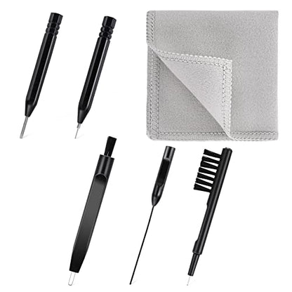 6 Pcs Hearing Equipment Cleaning Kits Hearing Equipment Cleaning Brush Tools Cleaning Accessories for Earbuds Headphones