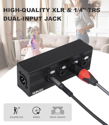 3Pin XLR 1 Male to 4 Female Splitter,4 Way 1/4 TRS& XLR Input to one-Output Parallel Connection Adapter,Four 6.35mm Microphone inputs Converted to one Output - color: XLR 1 F TO XLR+1/4 F