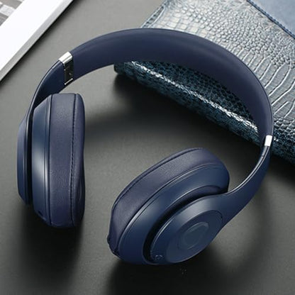 Replacement Ear Pads Cushions Compatible with Beats Studio 3.0/2.0, Headphone Ear Pads with High Density Memory Foam, Soft Leather, Adaptive Beats Noise Cancelling Headphones Replacement Covers - color: Blue