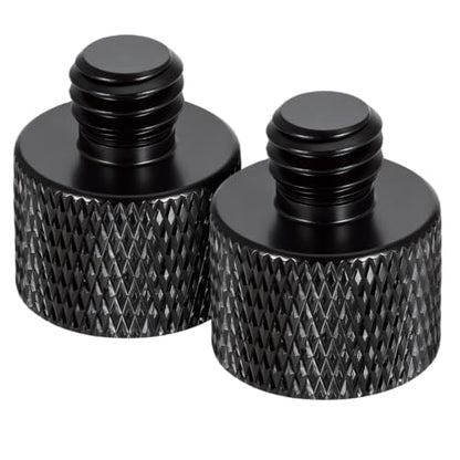 2 Pack Mic Stand Adapter Microphone Stand Adapter 5/8 Female to 3/8 Male Thread Screw 5/8 to 3/8 Adapters for Microphone Stands Boom Arm Camera Tripod