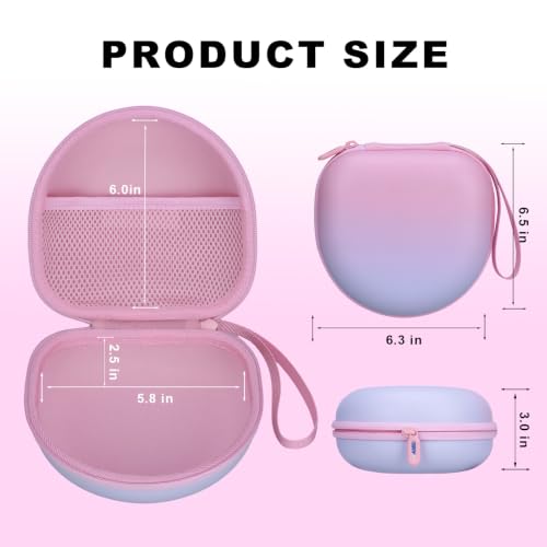 Kids Headphone Case for Candy Bila/Acer Gradient Pink(Case Only) | for iClever BTH12 HS19 BTH20 BT22/JBL junior 320/JoySpark/ADOOPE/Voopwink/MIDOLA/EarFun/IMYB/noot Products Kids Headphones - color: Gradient Pink