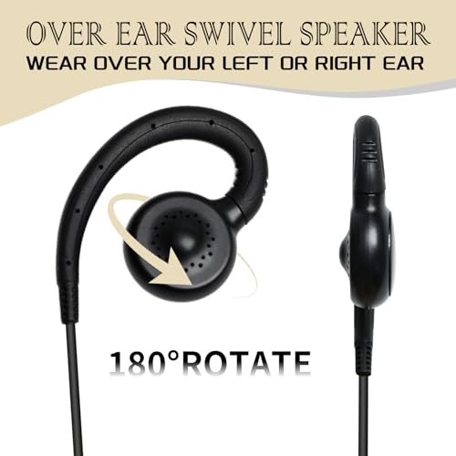 Bd402i Earpiece Walkie Talkie Headset for Hytera Radios BD502i (C Swivel)