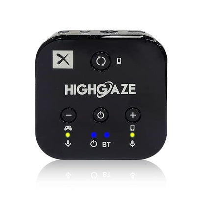 Bluetooth Chat & Play Audio Mixer Accessory for Switch 2 Game Streaming with Smartphone & PS4 PS5 or Xbox, Discord, Voice call to Headset with aptX Audio, Adjust Game Volume Balance