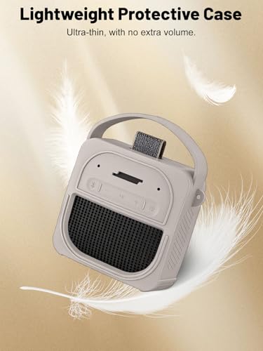 Silicone Protective Case for Bose SoundLink Micro (2nd Gen) Bluetooth Speaker, Full-Body Protective Cover with Precise Cutout, Shockproof Dustproof Protector Sleeve & Scratch-Resistant Sleeve[Grey] - color: Grey