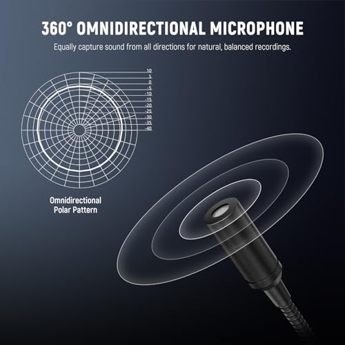 Neewer 3.5mm TRS Omnidirectional Condenser Microphone, Mic for Interviews and Content Creators, Compatible with DJI Wireless Mic Transmitters Compatible with Rode Wireless GO II 2 CM28, CM7 - style: CM7 Mic