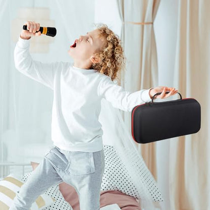 Toyvian Microphone Storage Bag with Thicken Sponge Padding Eva Protective Carrying Case for Travel Capacity Mic Pouch for Microphones and Accessories