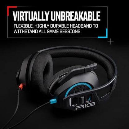 RIG 300 PRO HN Wired Gaming Headset | For Nintendo Switch, Switch 2 - Universal 3.5mm - Flip-to-Stow Mic, 40mm Speakers, 1.2-meter cable – Black/Blue/Red - color: Black / Red / Blue
