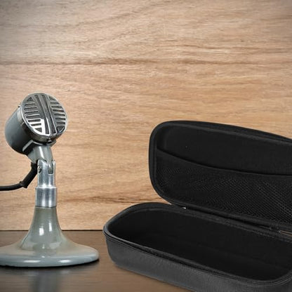 Toyvian Portable Microphone Storage Case 30x13x9cm, Mic Organizer Bag with Padded Interior for Karaoke Accessories and Travel, Sturdy Handheld Mic Carrying Pouch