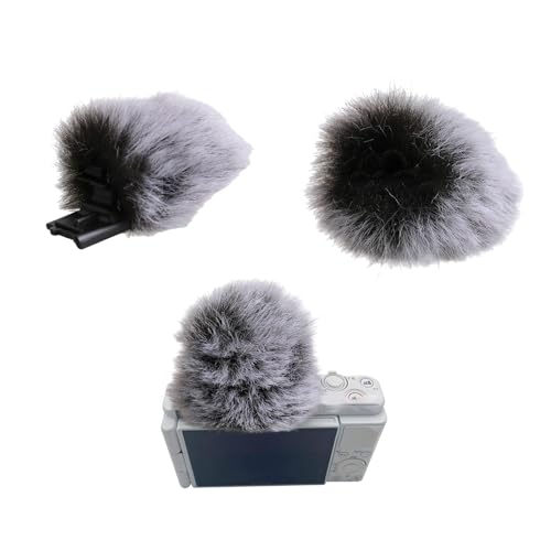Soft Artifical Furry Muff Windshield for ZV1 VLOG Microphones Windproof Cover Improve Experience