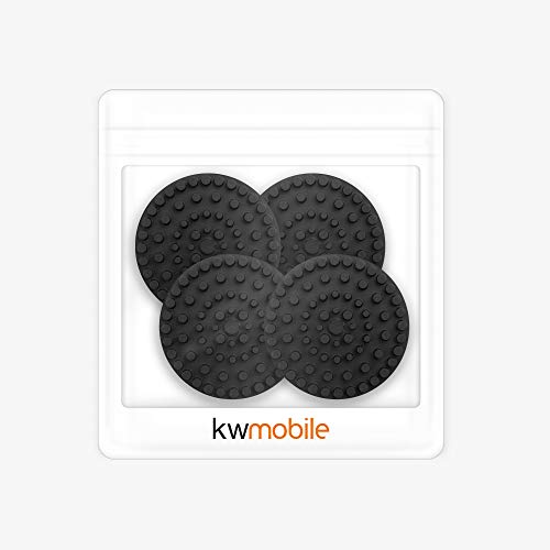 kwmobile Turntable Speaker Isolation Pads - Pack fo 4 Speaker Isolation Feet - Silicone Feet Self Adhesive for Turntable Platform Audio Equipment HiFi System Speakers Record Player