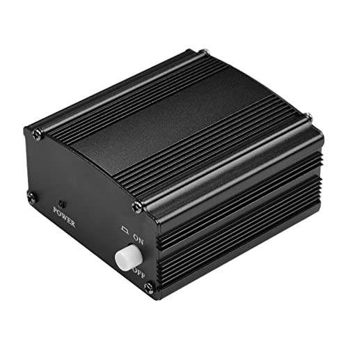 Phantom Power Ultra-Compact Microphone +48V Phantom Power Supply with XLR Input & Output for Condenser Microphone Studio Music Recording