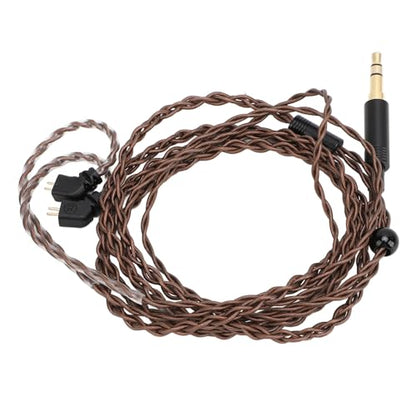 2 Pin 0.78mm Earphone Upgrade Cable, Bluetooth Free Wired Earbuds Cable with 3.5mm Plug, OFC Free Clear Sound Replacement for AS12 AS16 ZSX ZSN ZS10 Pro