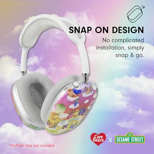 Sonix Protective Case for AirPods Max Headphones - Stylish TPU Hard Shell Ear Cup Covers | Care Bears x Sesame Street - color: Care Bears x Sesame Street