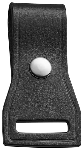 JAY-PEE Two-Way Radio Microphone Holder Epaulet Shoulder Leather Mic Clip | Slot for First Responder Uniforms. Chrome Snap. Cases. From JAY-PEE - color: chrome