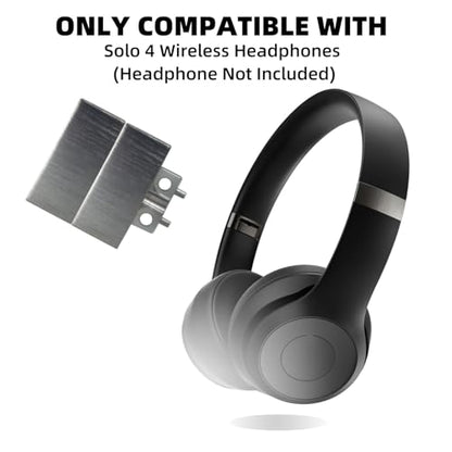 Solo4 Metal Folding Hinge Clip Pin Repair Kit for Beats Solo4 Headphone | Sturdy metal folding hinge set with clip and pin,easy installation to repair broken folding parts of Beats Solo4 headsets - color: Matte Black