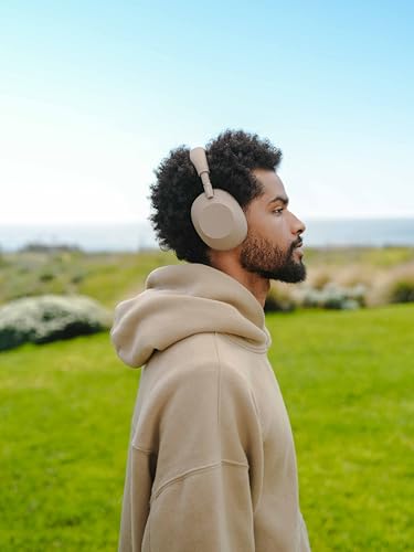 Sony WH-1000XM6 The Best Noise Cancelling Wireless Headphones, Sandstone | HD NC Processor QN3, 12 Microphones, Adaptive NC Optimizer, Mastered by Engineers, Studio-Quality, Up to 30 Hrs of Battery - color: Sandstone