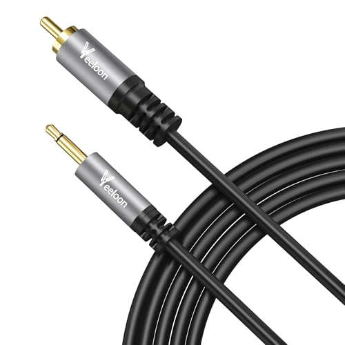 RCA to 3.5mm Mono Aux Audio Adapter Cable 4 FT, 1/8" inch Monaural Male to RCA Male Converter Cord, Gold-Plated Plug for Speakers, Subwoofer,Trigger Cable for Pre-Amp,TV - size: 4FT, style: 1/8 TS to RCA