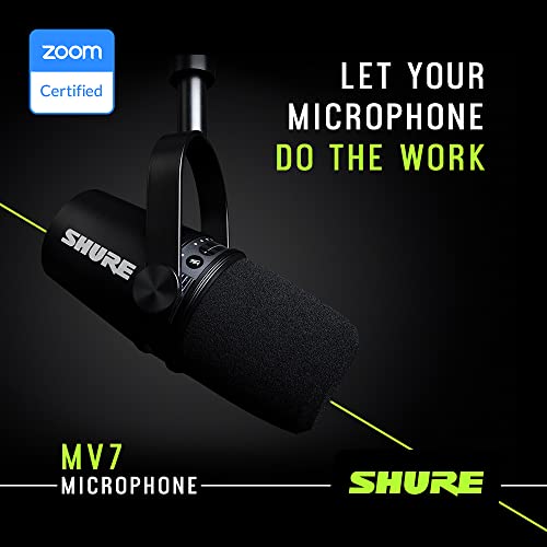 Shure MV7 USB Podcast Microphone - Silver - color: Silver