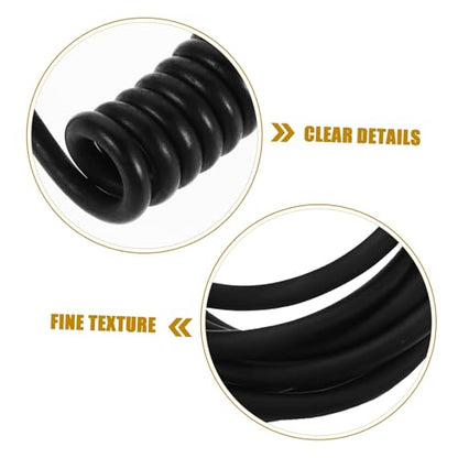 MERRYHAPY Coiled 3.5mm Audio Cord Extension with Right Angle Ends