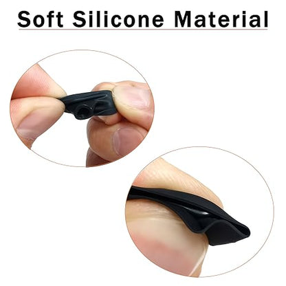 Silicone Replacement Earbuds Tips Universal for 5mm-7mm True Wireless LMS | 6 Pairs Rubber Ear TipsSecure Fit & Noise Isolation, Black - color: 4.5mm-Black