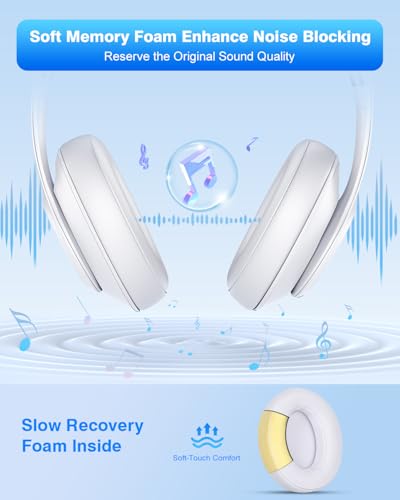 FEYCH Replacement Ear Pads for Beats Studio 3 & Studio 2 Wireless/Wired, Extra Thick Earpads with Pro-Grade Protein Leather and Noise Isolation Memory Foam, Fits Model B0500/B0501/A1914 (White) - color: White